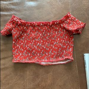 Cute smocked crop top
